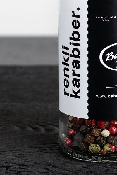 Baharat Dükkanı Colored Black Pepper 50gr (Mill Cover)
