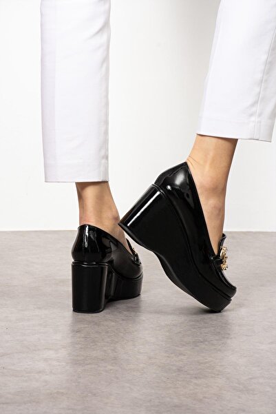 ZENNESHOES Karmen Wedge Heeled Buckle Women's Shoes