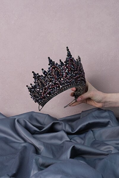 Hayalperest boncuk Coroana de mireasă cu mărgele de înaltă densitate violet Paris