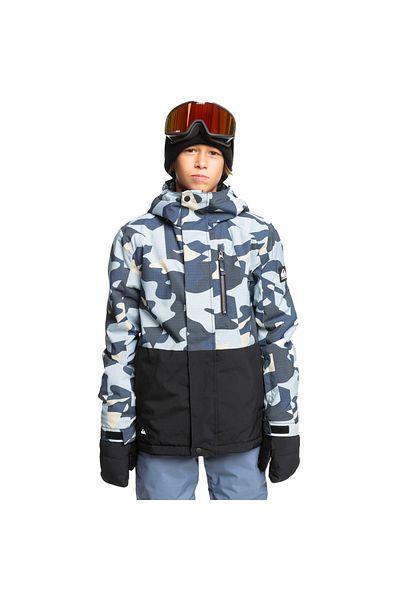 Quiksilver Mission Printed Block 4-16 Years Ski/Snowboard Coat-Eqbtj03196