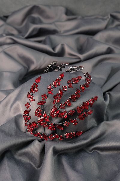 Hayalperest boncuk Double Sided Helen Bridal Henna Crown