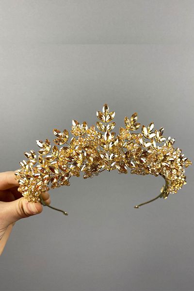Hayalperest boncuk Coroana de mireasa Henna Asleny cu margele