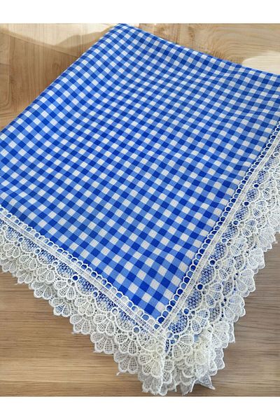 Dantelux Устойчива на петна гипюр квадратна покривка за маса 140x170 см покривка за пикник