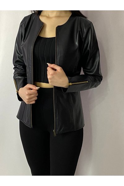 YAXİ سترة جلدية