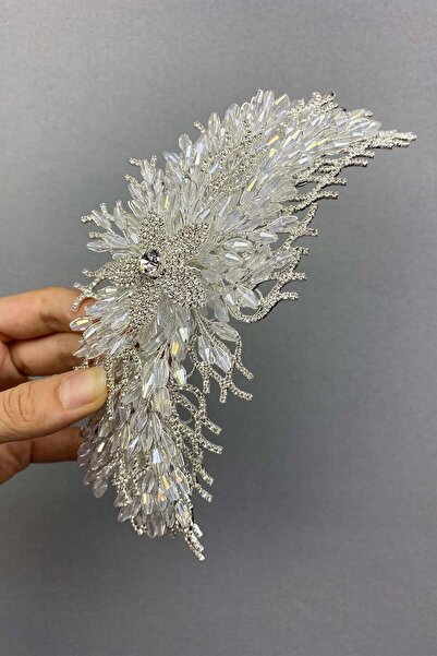 Hayalperest boncuk Ella Kristal - Coroană de mireasă cu detalii de mărgele