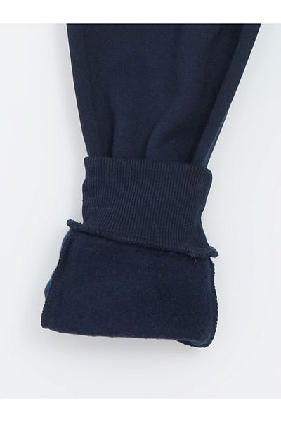 LC Waikiki LCW Kids Navy Blue Ελαστική μέση για αγόρια Χοντρό παντελόνι Jogger