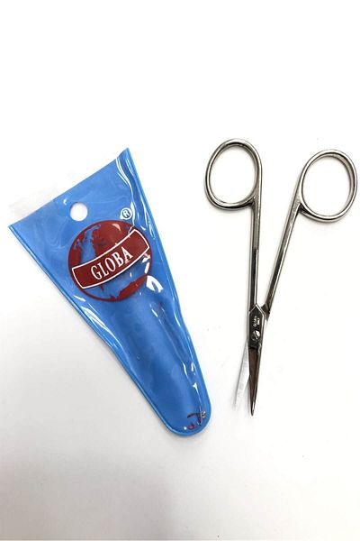 GLOBA Silver Metal Embroidery Scissors