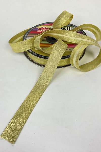 Hayalperest boncuk Ματ χρυσό σατέν μπιέ 2cm - 1mt