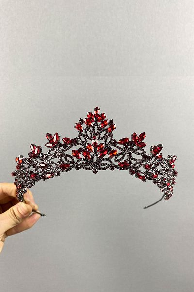 Hayalperest boncuk Coroană de mireasă Henna Model Burgundy Melis
