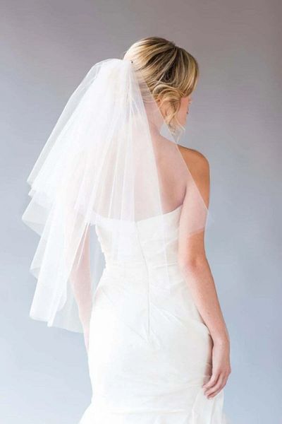 Hayalperest boncuk Bridal Special Design Wedding Veil 2 Layers