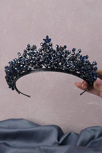 Hayalperest boncuk Μπλε ναυτικό στεφάνι νυφικής χάντρας από χάντρες