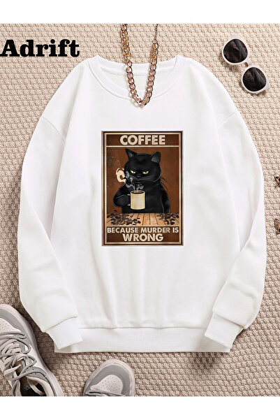 Adrift Ιαπωνικό Flower Mole Streetwear Σχέδιο Harajuku/Γοτθικό Λευκό