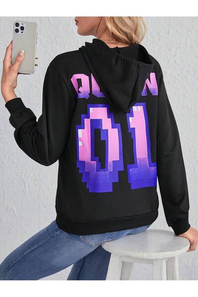 donamod Seria Coke 1buc Kangaroo Pocket Drawstring Hanorac căptușit termic