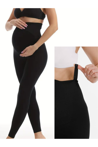 Momslab Γυναικείο μαύρο κολάν εγκυμοσύνης