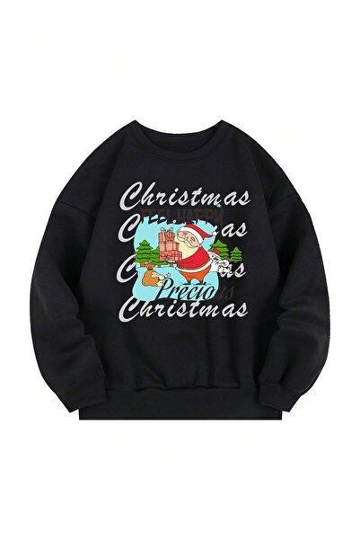 donamod Hanorac căptușit termic cu imprimeu de Crăciun din seria Coke