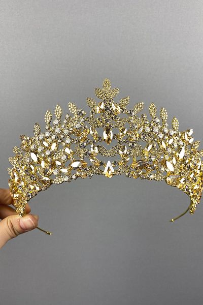 Hayalperest boncuk Coroana de Henna pentru Mireasa cu Frunze Oscar