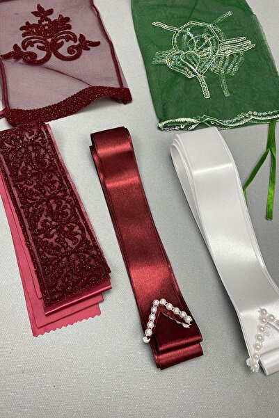 Limelia مجموعة طرحة العروس الفضية وغطاء العريس مع مجموعة الأشرطة الزخرفية