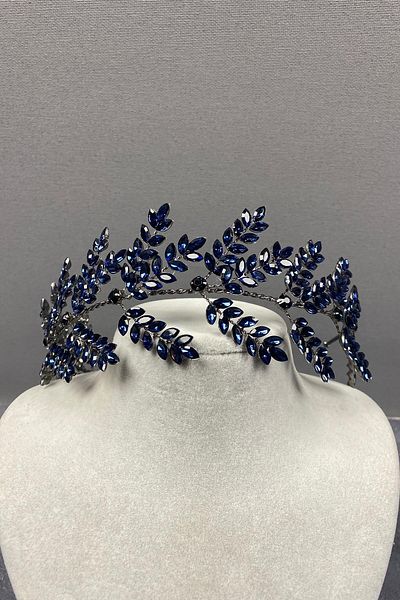 Hayalperest boncuk Accesoriu pentru păr de mireasă Dilana Leaf Branched Band