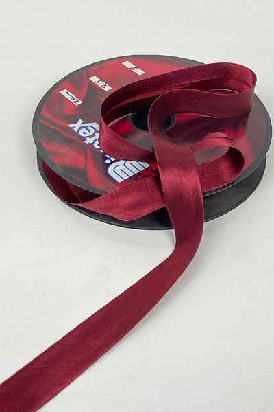 Hayalperest boncuk 1m Burgundy Satin Piping - 2cm