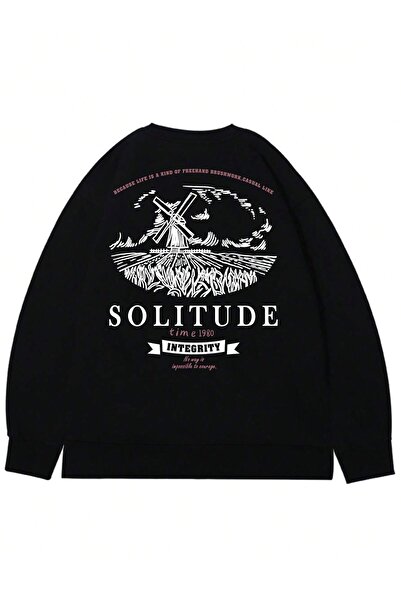 donamod Hanorac cu grafică cu litere din seria Coko