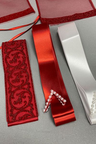 Hayalperest boncuk Glittery Bridal Veil Embroidered Groom Cover Jewelry Ribbon Set