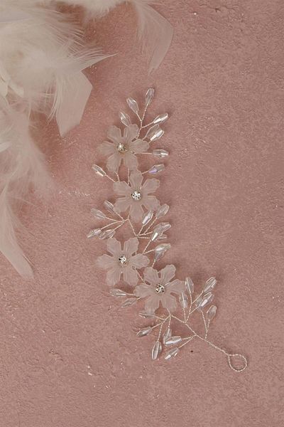 Hayalperest boncuk Leaf Motif Hair And Turban Accessory