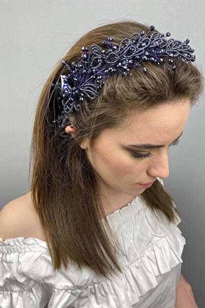 Hayalperest boncuk Дамски аксесоар за коса в тъмносин цвят