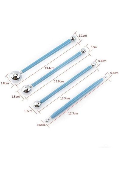 Anoffel Stainless Steel Polymer Clay Tools Toy Molding Balls Sticks Set of 4