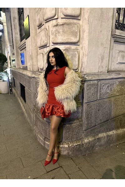 moneta boutique Rochie de damă cu design cu mâneci zero, cu pantaloni scurți cu volan
