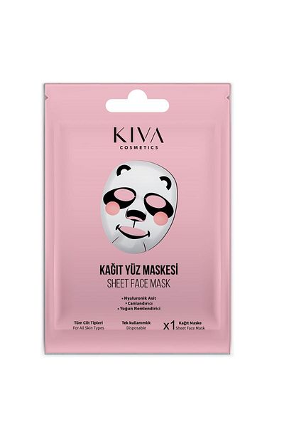 Kiva Panda Pattern Face Care Mask 1 Piece