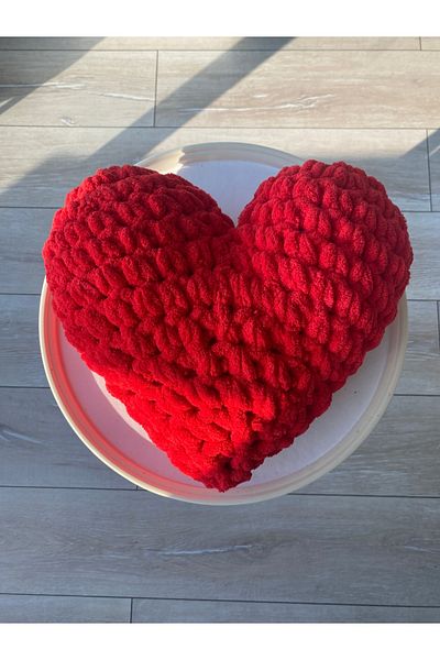 Alize Puffy Puffy Heart Pillow with Lining Inside