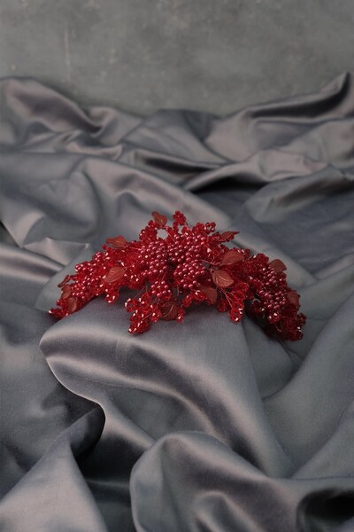 Hayalperest boncuk Accesoriu pentru păr cu coroană de henna de mireasă cu măr...