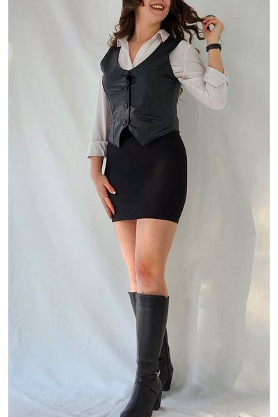 YAXİ Leather Vest
