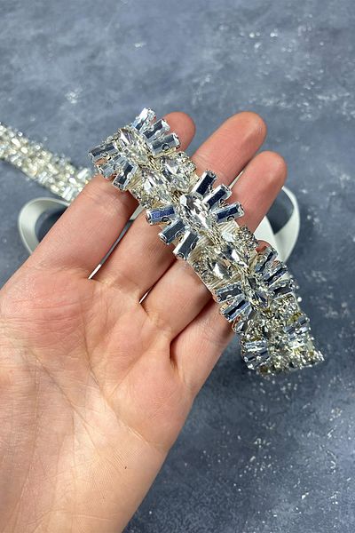 Hayalperest boncuk Baguette Jewelled Evening Dress Belt Waist Accessory