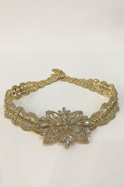 Hayalperest boncuk Rochie de seara cu model de stele Curea albaneza cu pietre