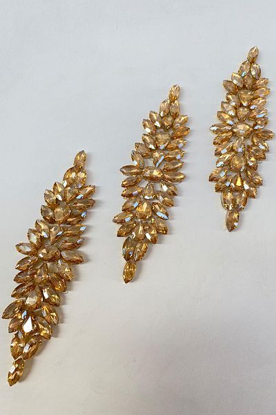 Hayalperest boncuk Shiny Stone Honey Colored Shuttle - Adhesive Iron Sconce