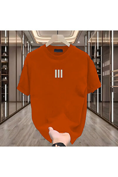 BİKOMBİNE Nevon 3 Stripes štampana bela muška majica