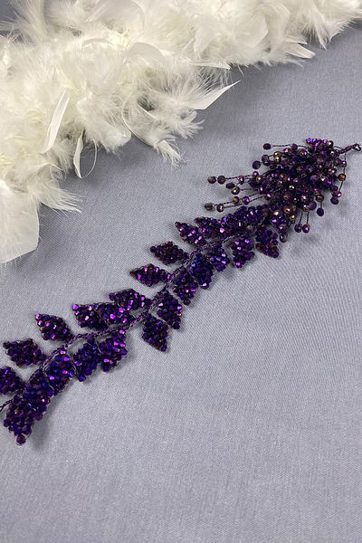 Hayalperest boncuk Crystal Beaded Iliz Bridal Hair and Turban Accessory