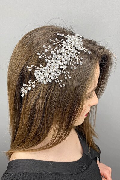 Hayalperest boncuk Γυναικεία λευκή νυφική ​​τιάρα και αξεσουάρ μαλλιών