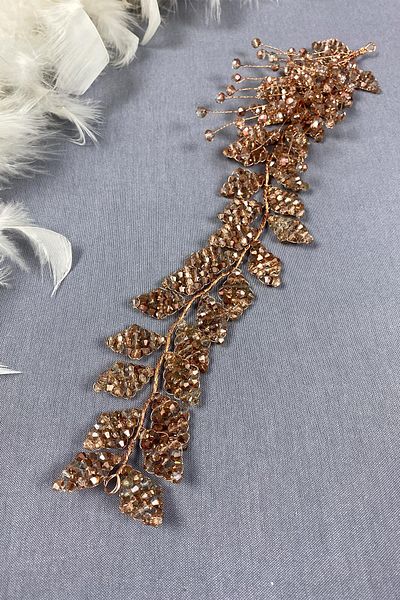Hayalperest boncuk Iliz Bridal Crystal Bead Hair and Turban Accessory