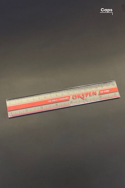 OKYPEN 10 Pieces Okypen Clear 18 cm Plastic Ruler - Colorful and Durable Design