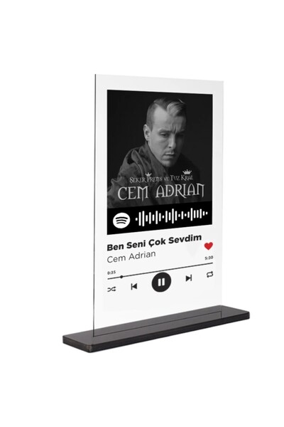 shop Dekorif-spotify Plak - Ben Seni Çok Sevdim / Cem Adrian 15x20cm
