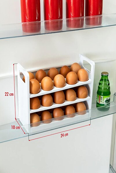 Depa 30-Piece 3-Tier Egg Holder Refrigerator Organizer That Fits the Refrigerator Shelf