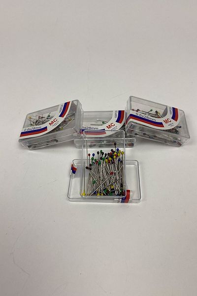 Hayalperest boncuk Colorful Head Bulk Needle 100 Pieces 10 Boxes