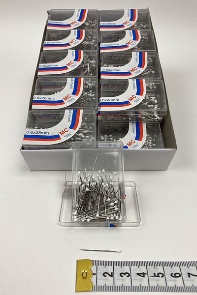 Hayalperest boncuk 100s of 20 Boxes White Head Bulk Needle