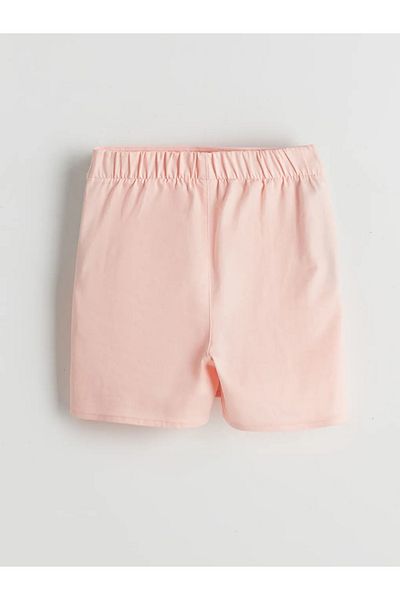LC Waikiki Lcw Eco White Elastic Waist Ruffled Girls' Shorts Skirt