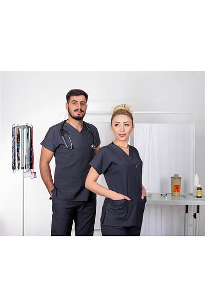 doktorbonem Tricou chirurgical din Lycra Uniformă pentru îngrijirea sănătății pentru asistentă medicală