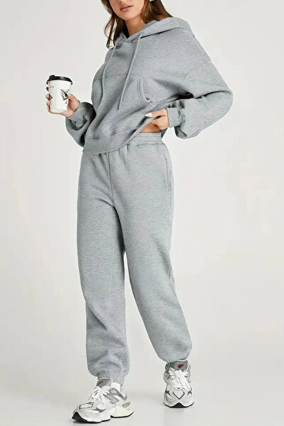FECCY Women's Cotton Oversize Tracksuit Set