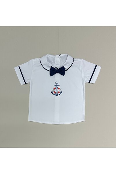 annerüyası Navy Blue Sailor Anchor Concept Shirt - Bow Tie