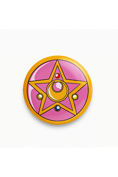 rebelberi Sailor Moon Crystal Star Kristal Yıldız Özel Metal Rozet y2k